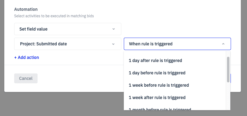 Calculated date fields in rules